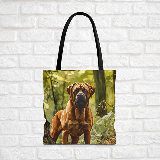 Boerboel Tote Bag | Dog Lover Gift | Stylish Reusable Canvas Bag with Elegant Boerboel Art