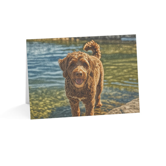 Labradoodle Greeting Card Set | Oil Painting Labradoodle Dog Lover Gift