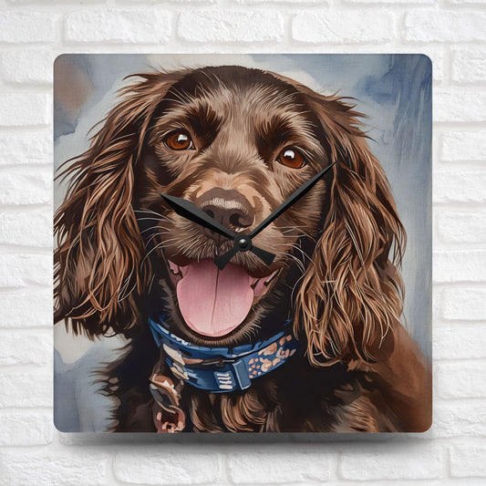 Boykin Spaniel Wall Clock | Dog Lover Gift | Custom Dog Breed Acrylic Clock
