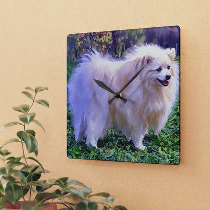 Volpino Italiano Wall Clock – Rare Dog Lover Gift – Charming Breed Design