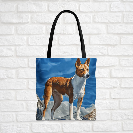 Basenji Tote Bag | Elegant Barkless Dog Gift | Stylish Reusable Shopping Bag