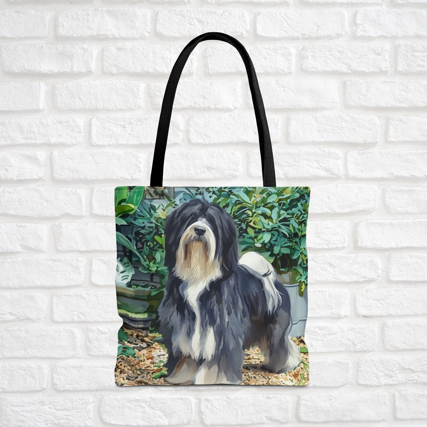 Tibetan Terrier Tote Bag – Watercolor Dog Lover Gift