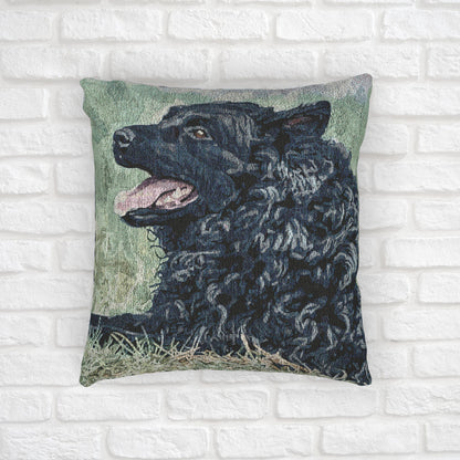 Croatian Sheepdog Woven Decorative Pillow – Dog Lover Home Décor Gift