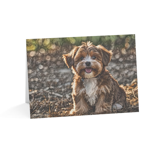 Havanese Greeting Card Set | Cute 5″x7″ Blank Dog Lover Cards with Envelopes