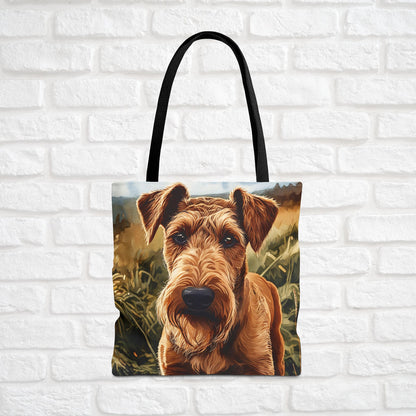 Airedale Terrier Tote Bag | King of Terriers Gift | Durable Reusable Bag