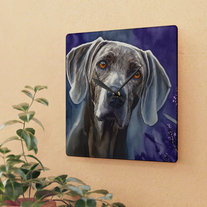 Weimaraner Wall Clock – Elegant Dog Lover Gift – Sleek Breed Design
