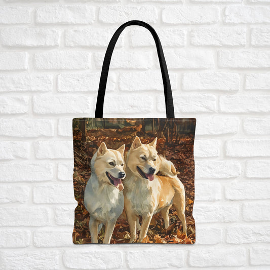 Hokkaido Dog Tote Bag | Japanese Breed Reusable Gift