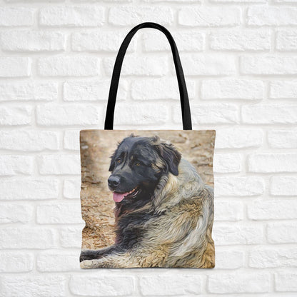 Estrela Mountain Dog Tote Bag – Majestic Watercolor Dog Art – Stylish Reusable Bag