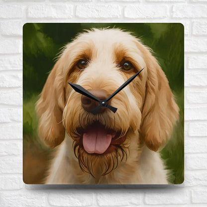 Spinone Italiano Wall Clock – Watercolor Hunting Dog Gift