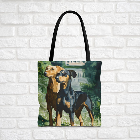 German Pinscher Tote Bag – Watercolor Dog Lover Gift