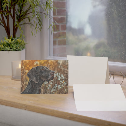 Pointer Greeting Cards – Elegant Dog Lover Stationery – Artistic Pointer Design