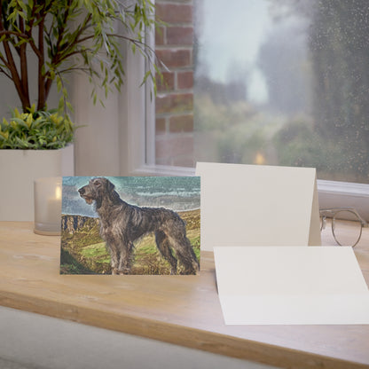 Scottish Deerhound Greeting Cards – Noble Dog Lover Stationery – Artistic Deerhound Design