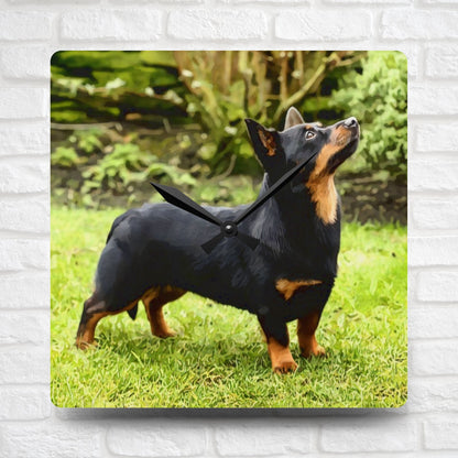 Lancashire Heeler Wall Clock | 10.75” Acrylic Rare Breed Dog Décor
