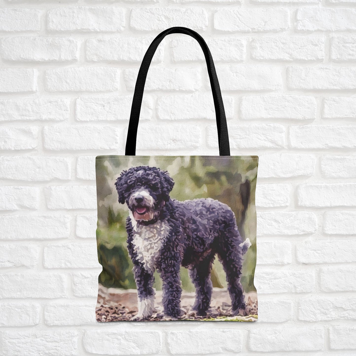 Spanish Water Dog Tote Bag – Watercolor Dog Lover Gift