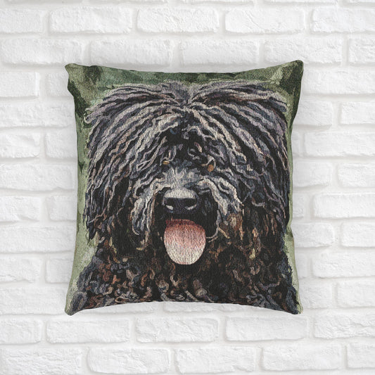 Puli Decorative Pillow – Unique Dog Lover Home Décor – Watercolor Puli Art
