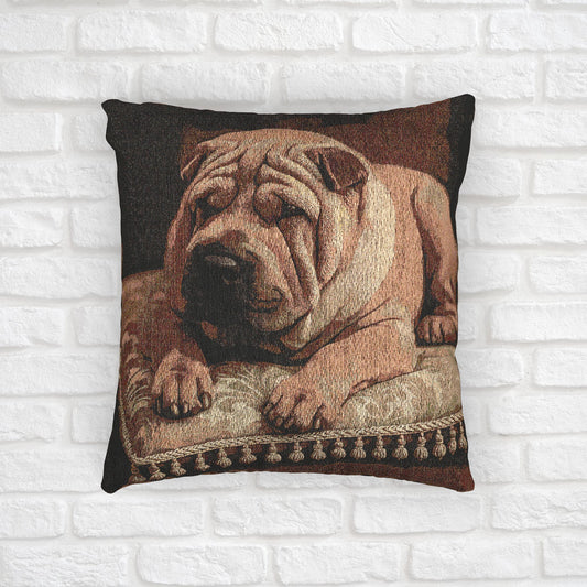 Chinese Shar-Pei Woven Decorative Pillow – Dog Lover Home Décor Gift