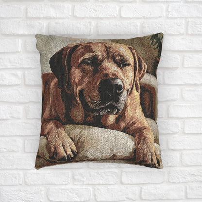 Broholmer Pillow | Rare Dog Breed Home Décor | Decorative Woven Throw Pillow