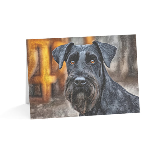 Giant Schnauzer Greeting Card Set – Dog Breed Art Note Cards