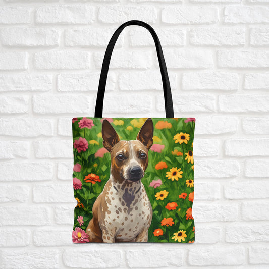 American Hairless Terrier Tote Bag | Dog Lover Gift | Stylish Reusable Canvas Bag with Watercolor AHT Art