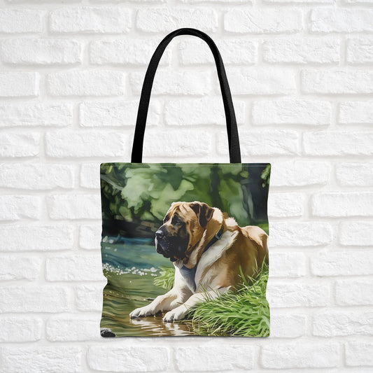 Mastiff Tote Bag – Gentle Giant Gift – Watercolor Mastiff Art