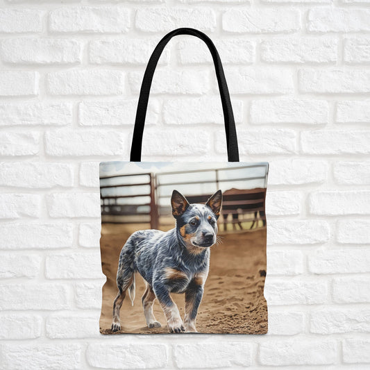 Australian Cattle Dog Tote Bag | Blue Heeler Red Heeler Gift | Durable Reusable Shopping Bag