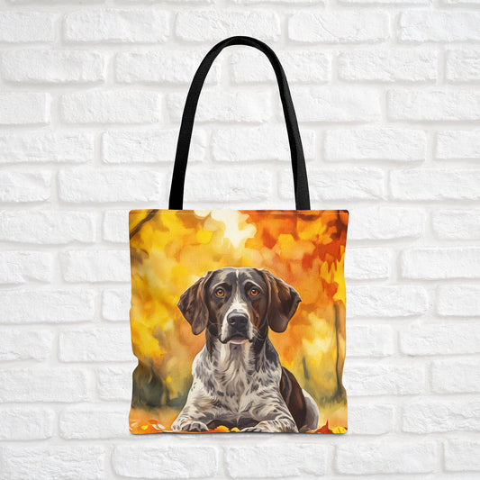 German Shorthaired Pointer Tote Bag – Watercolor Dog Art Gift