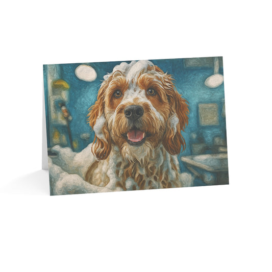 Cockapoo Greeting Card Set | Oil Painting Cockapoo Dog Lover Gift