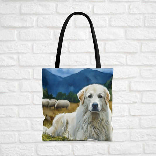 Maremma Sheepdog Tote Bag – Loyal Guardian Gift – Watercolor Maremma Art