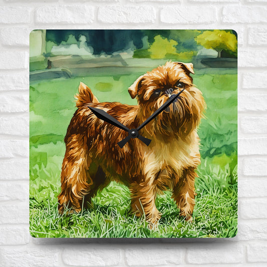 Brussels Griffon Wall Clock | Dog Lover Gift | Decorative Acrylic Dog Breed Clock