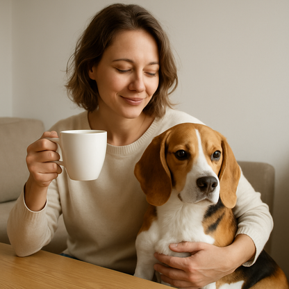 Beagle Coffee Mug – Watercolor Dog Headshot | Gift for Dog Lovers