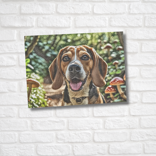 Beagle Greeting Card Set - Oil-Painted Dog Art | Blank Inside | Envelopes Included