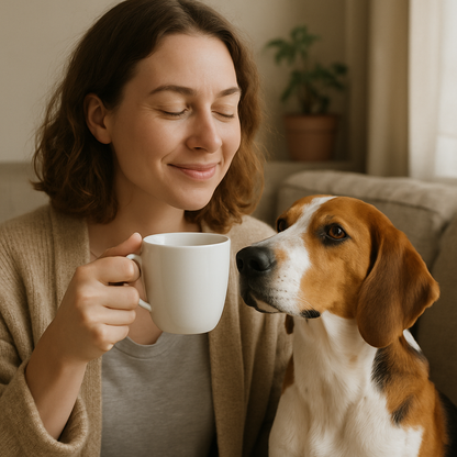American Foxhound Coffee Mug – 11 oz Ceramic Dog Lover Gift with Foxhound Watercolor Art