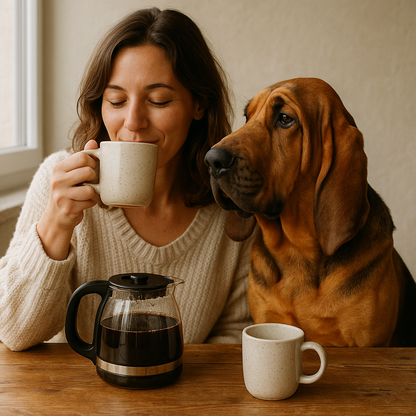 Bloodhound Coffee Mug | Dog Lover Gift | Durable Ceramic Mug with Noble Bloodhound Art