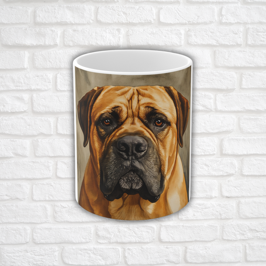 Boerboel Coffee Mug | Dog Lover Gift | Durable Ceramic Cup with Elegant Boerboel Art