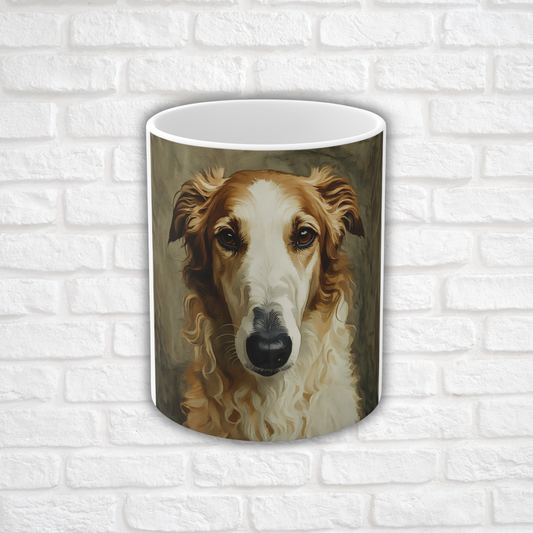 Borzoi Coffee Mug | Dog Lover Gift | Elegant Ceramic Cup with Beautiful Borzoi Art