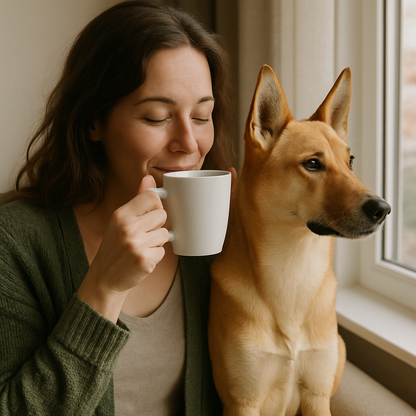 Canaan Dog Coffee Mug | Dog Lover Gift | Durable Ceramic Cup with Elegant Canaan Dog Art