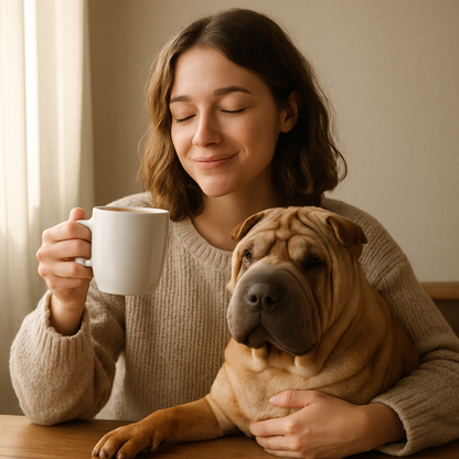 Chinese Shar-Pei Coffee Mug | Dog Lover Gift | Classic Ceramic Mug with Shar-Pei Dog Art
