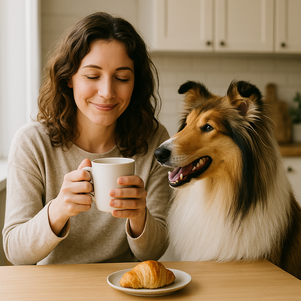 Collie Coffee Mug – Beautiful Watercolor Dog Portrait Gift