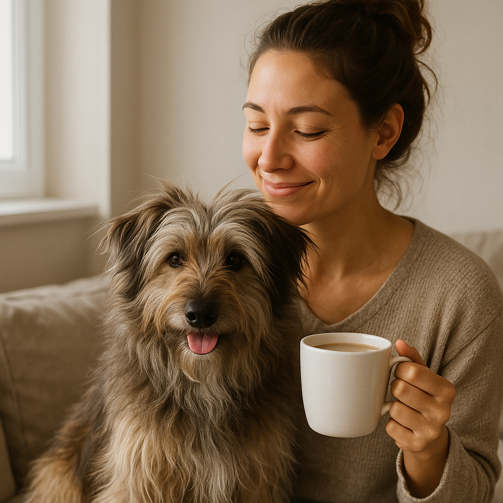 Pyrenean Shepherd Coffee Mug – Cheerful Dog Lover Gift – Watercolor Pyrenean Shepherd Art