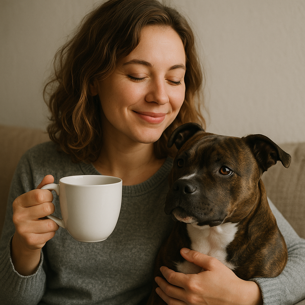Staffordshire Bull Terrier Coffee Mug – Watercolor Dog Lover Gift