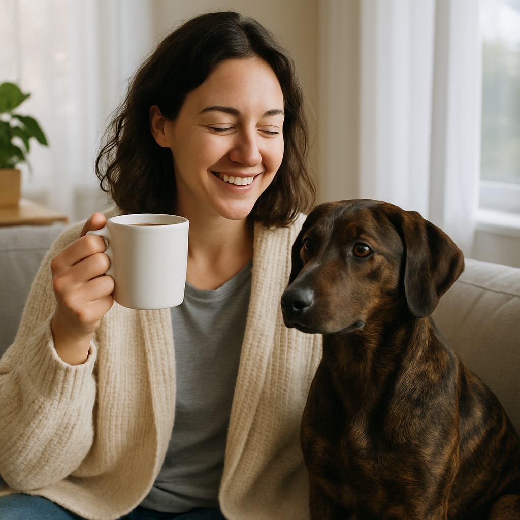 Treeing Tennessee Brindle Coffee Mug – Unique Dog Lover Gift – Artistic Dog Breed Design