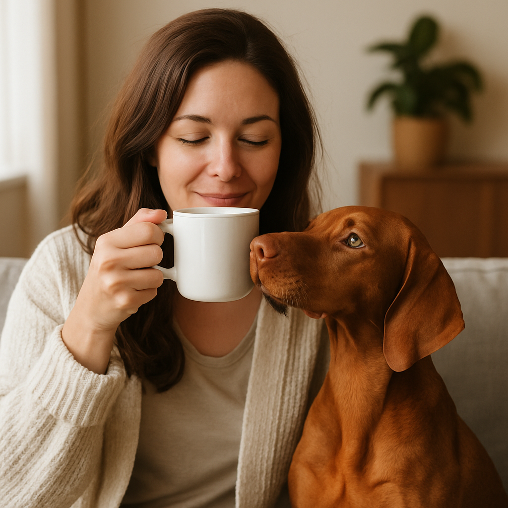 Vizsla Coffee Mug – Elegant Dog Lover Gift – Artistic Vizsla Portrait