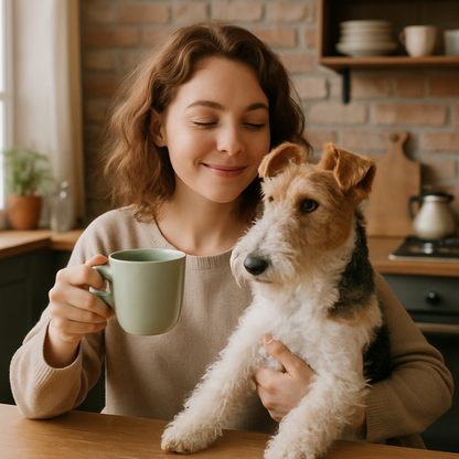 Wire Fox Terrier Coffee Mug – Energetic Dog Lover Gift – Artistic Breed Design