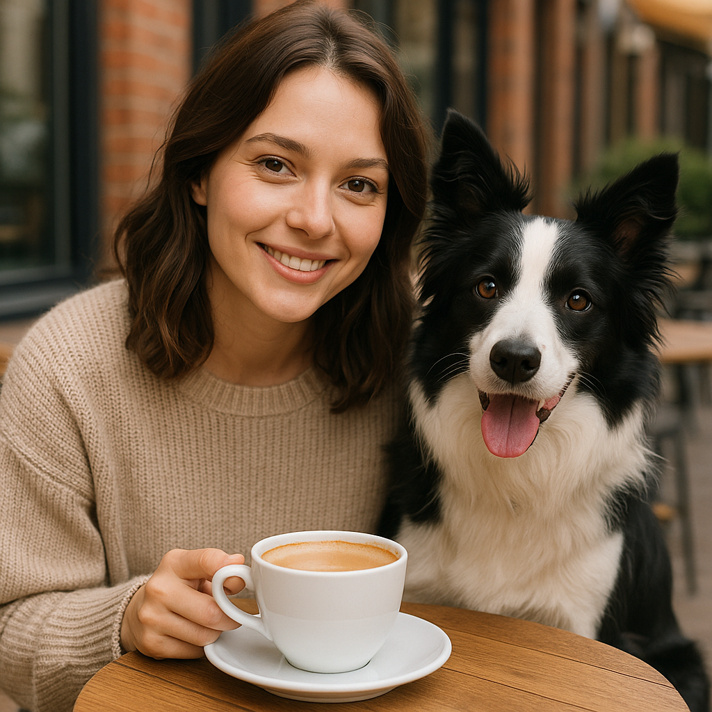 Border Collie Coffee Mug – Watercolor Dog Headshot | Gift for Dog Lovers