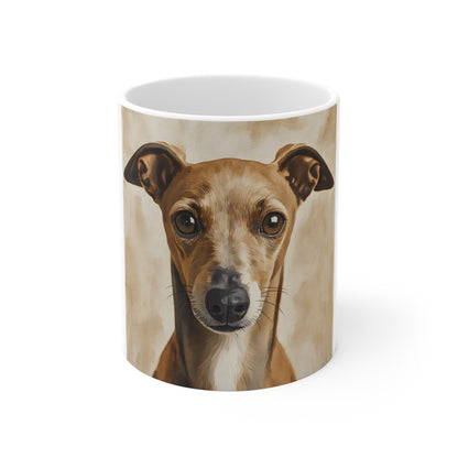 Italian Greyhound 11oz Ceramic Coffee Mug – Elegant & Playful Dog Lover Gift