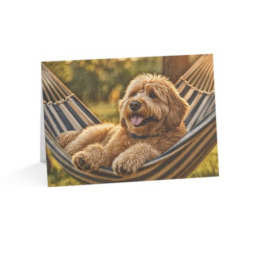 Whoodle Greeting Card Set | Oil Painting Whoodle Dog Lover Gift