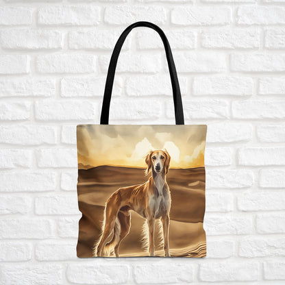 Saluki Tote Bag – Elegant Dog Lover Gift – Watercolor Saluki Art
