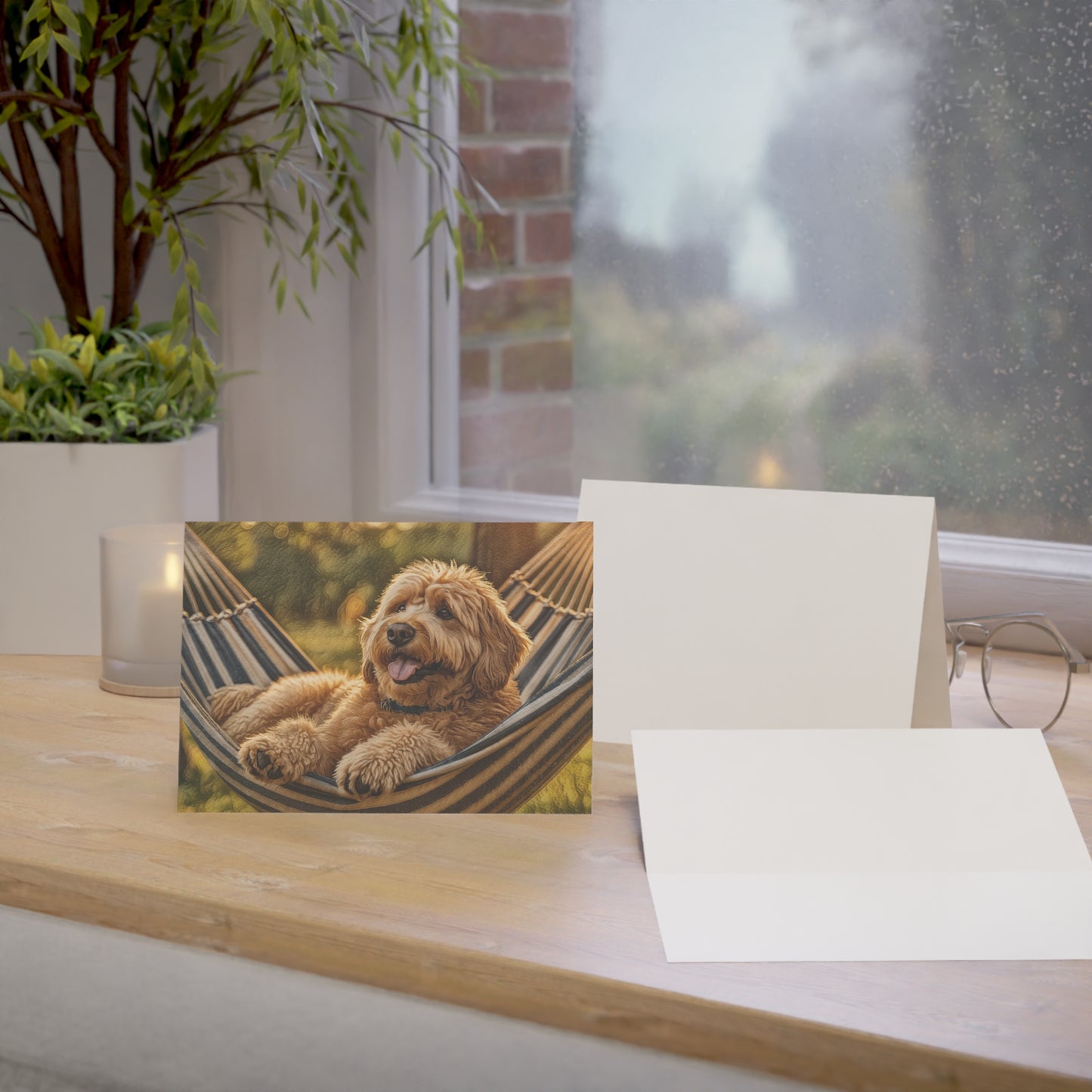 Whoodle Greeting Card Set | Oil Painting Whoodle Dog Lover Gift