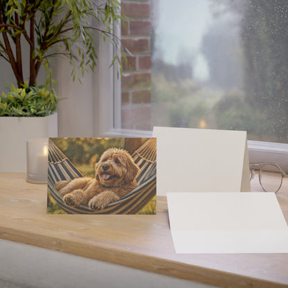 Whoodle Greeting Card Set | Oil Painting Whoodle Dog Lover Gift