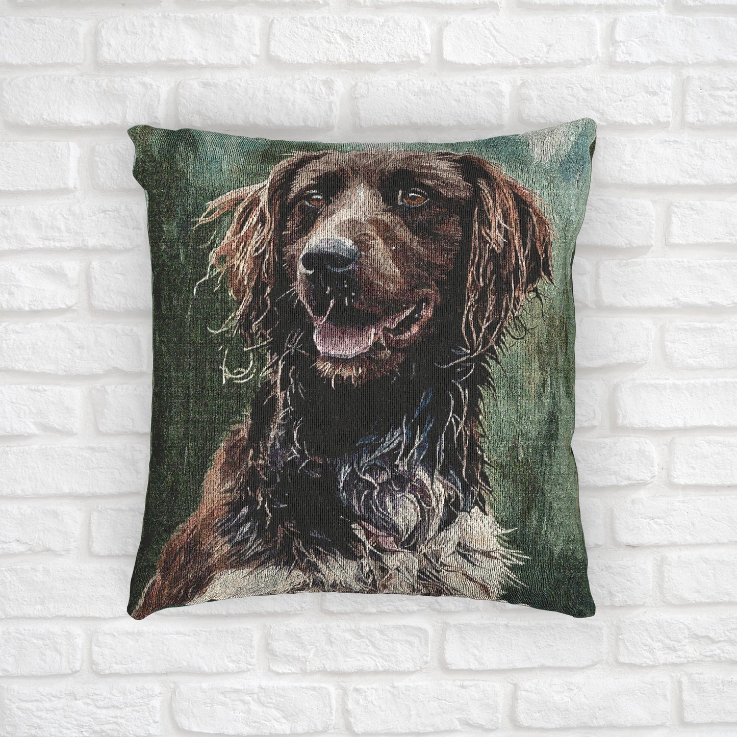 Small Munsterlander Pointer Decorative Pillow – Hunting Dog Home Décor Gift